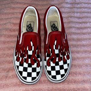 Vans Checkered Flame Slip On